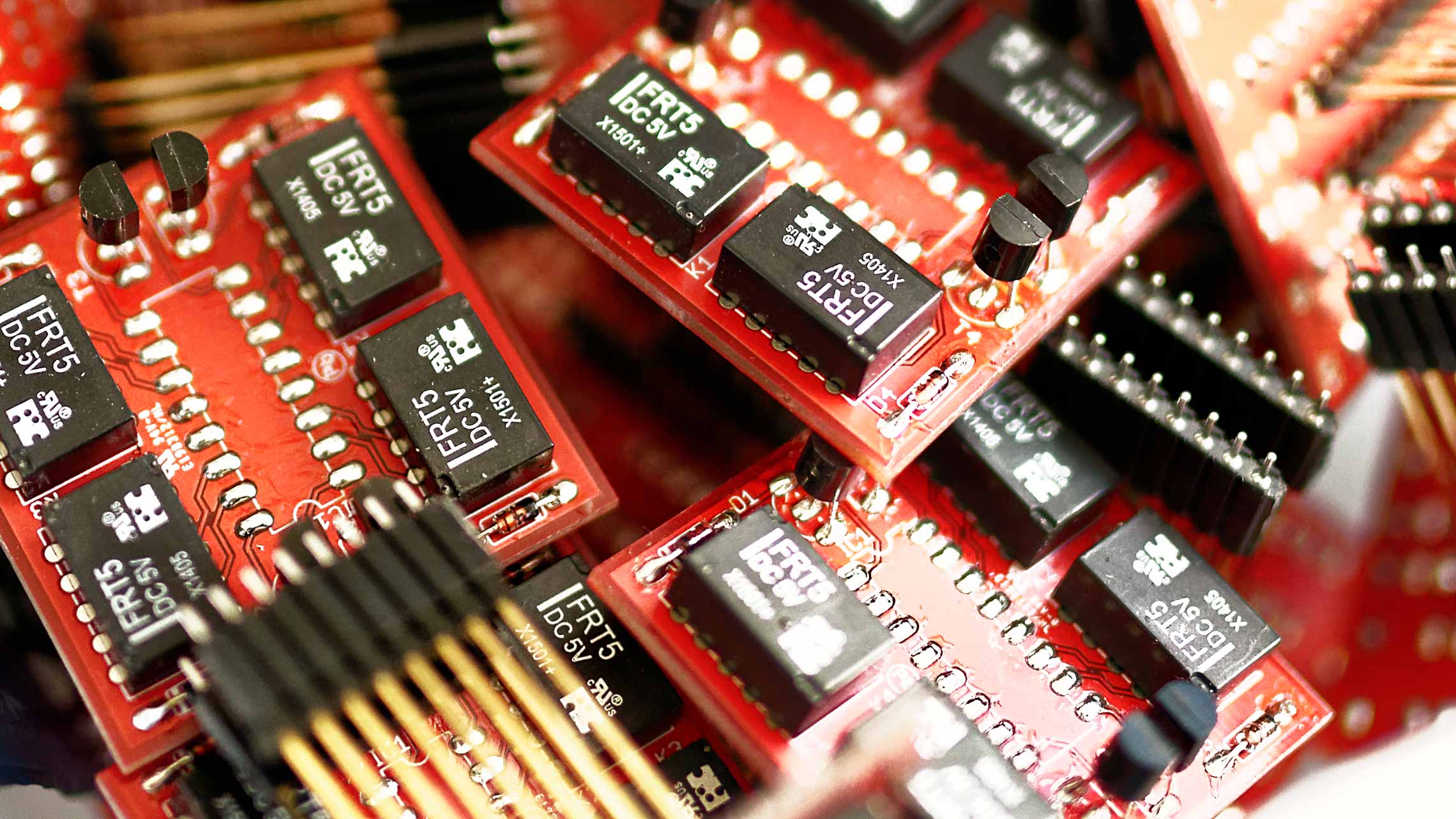 Tegeler circuit boards with IC sockets